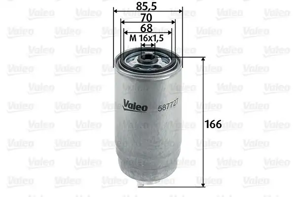 VALEO 587727 | Yakıt Filtresi (Mazot) (Fiat Ducato 2.3 JTD 2.8Jtd 02-/ Peugeot Boxer 2.0 HDI 2.2Hdı 02 -)