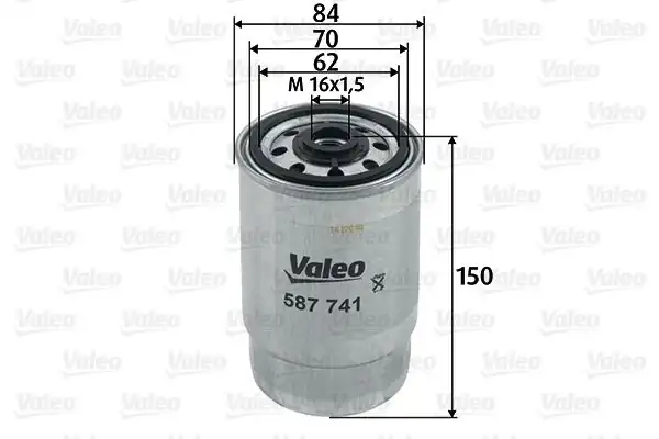 Valeo 587741 Yakıt Filtresi Mazot Kia Sorento 2 5 CRDI Rio II 1 5