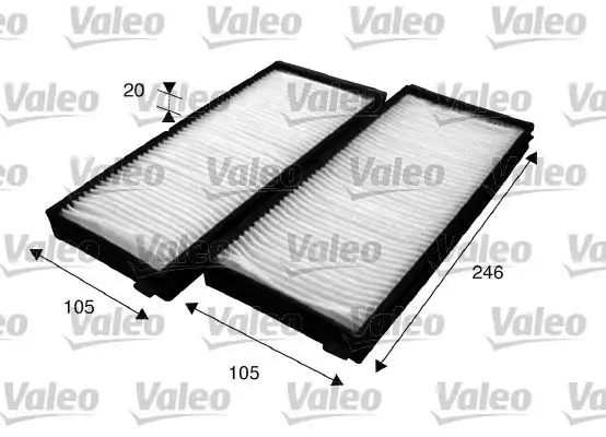 VALEO 715618 | Filtre Polen-(Kia Sportage 98 / 03 / Shuma 98 / 04) (Çiftli)