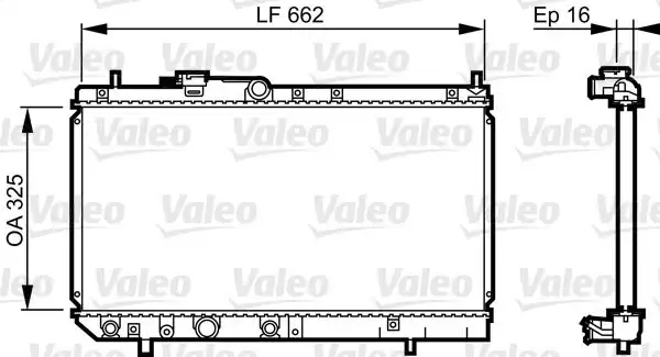 VALEO 731620 | Radyatör Daihatsu Charade