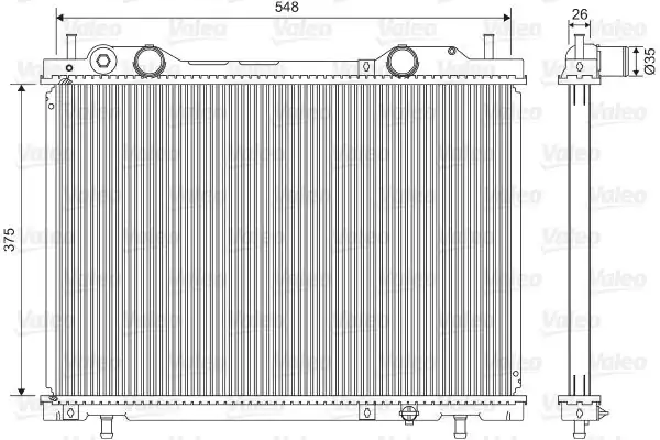 Valeo 731972 Motor Radyatörü Fiat Marea Bravo Brava 1 4 1 8 2 0 95 01