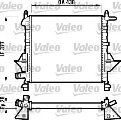 Valeo 732051 Radyatör Klimasız Mekanik Otomatik Renault Twingo 1 2 16v 01