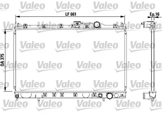 Valeo 732539 Radyatör Mitsubishi Colt Mca