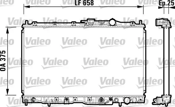 Valeo 734135 Radyatör Mitsubishi Space Wagon