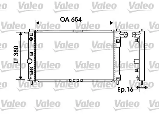 Valeo 734765 Radyatör Daewoo Nubira