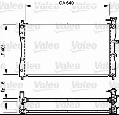 Valeo 735055 Radyatör Mitsubishi Colt 1 1 1 3 1 5 04