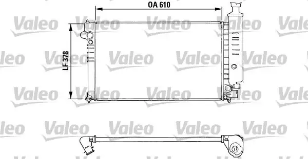 Valeo 810919 Motor Radyatör Peugeot 405 II 1 9 Klimalı 355x610x19
