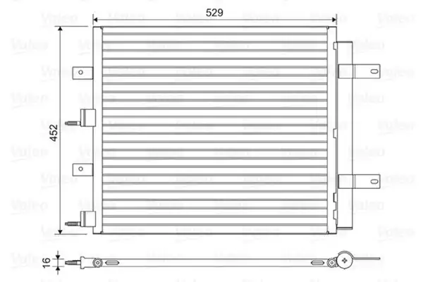 VALEO 814196 | Kondenser Jaguar S Xf Xk