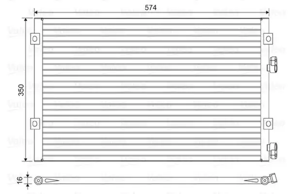 VALEO 814487 | Kondenser Chrysler Pt Cruiser