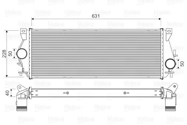 Valeo 818350 İntercooler Land Rover Discovery II 2 5 Td5 98 04 1622627