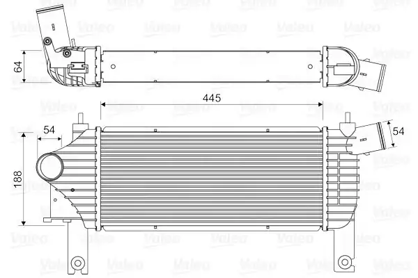 Valeo 818608 İntercooler Turbo Radyatörü Nissan Navara Pathfinder 2 5 dCi 4wd 2005