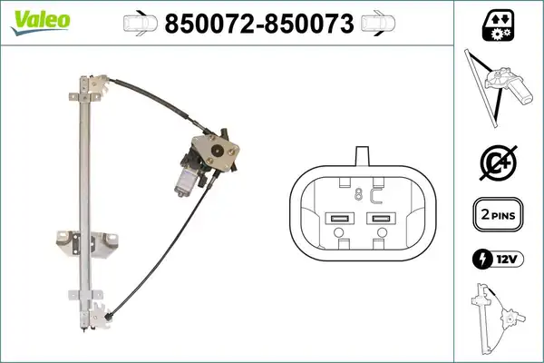 Valeo 850072 Cam Mekanizması Ön Sol Nissan Terrano II R20 2 4 4wd 96 02