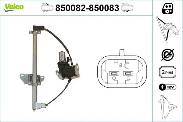 Valeo 850082 Cam Krikosu Ön Sol Nissan Almera 00 Elektirikli Tip Motorlu
