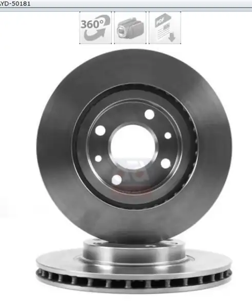 AYD 10-50181 | 50181 / Disk On (Ad) 13-Clio.IV-Logan Icten Havalandırmalı / | 2 Adet