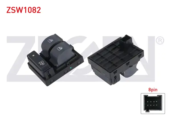 ZEGEN ZSW1082 | Cam Açma Anahtarı Çiftli Turuncu Işık 8 Pin Fiat Doblo 2010 Ducato Boxer III Jumper III 2006 2014