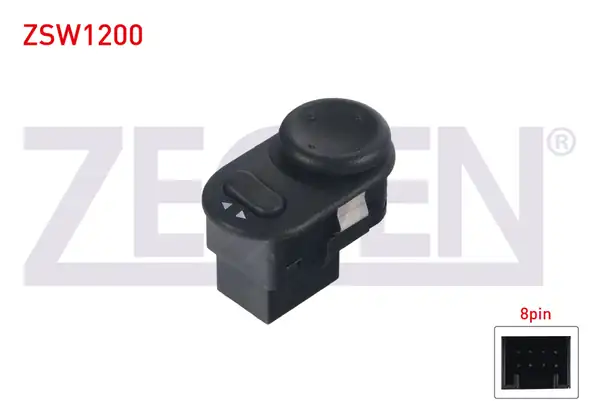 ZEGEN ZSW1200 | Ayna Ayar Düğmesi 8 Pin Opel Corsa C Astra G Vectra B Combo C Meriva A 1995 2006