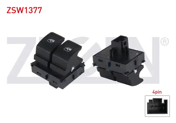ZEGEN ZSW1377 | Cam Açma Anahtarı Çiftli 4 Pin Volkswagen Golf VII 2012 -