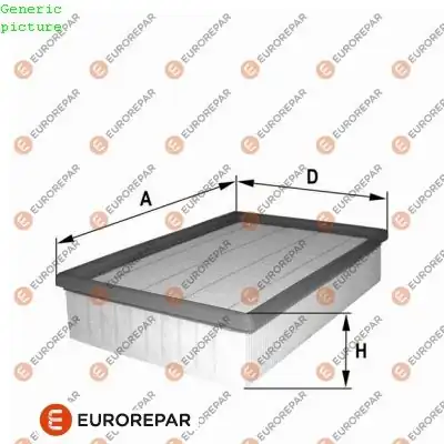EUROREPAR 1680350980 | Hava Filtresi Focus / C-Max 1.6 TDCI 03 -