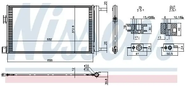 NISSENS 941386 | Klima Radyatörü Üre Çözücü Express Duster II