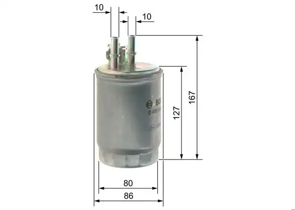 BOSCH 0450906357 | Mazot Filtresi Ford Focus/Connect 1.8 TDCi 98-06, Mondeo III 2.0 TDCi 00-02