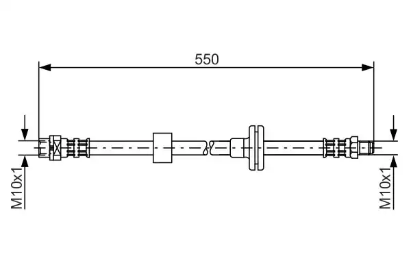 Bosch 1987481056 Fren Hortumu Ön Bmw X3 E83 03 11