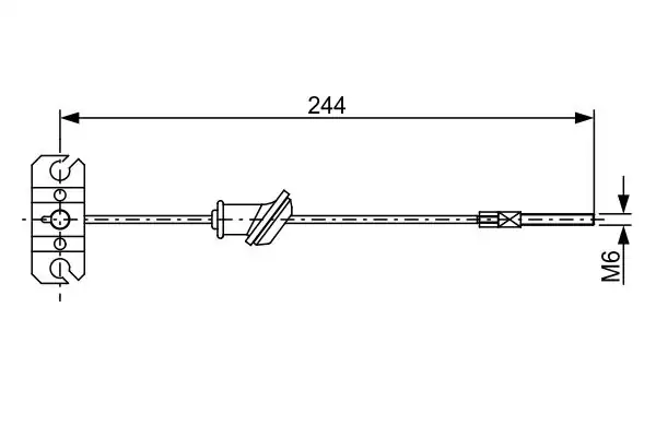 BOSCH 1987482514 | El Fren Teli Orta Ön Mitsubishi L200 05-16