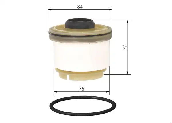BOSCH F026402115 | Mazot (Yakıt) Filtresi Toyota Hilux 2.5 D-4D, Isuzu D-Max, Mitsubishi L200, Fiat Fullback 06-