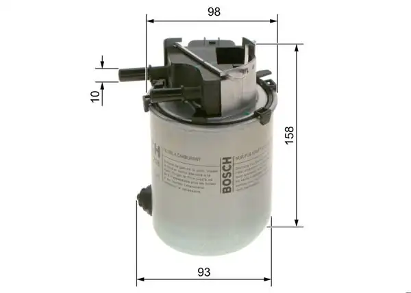BOSCH F026402218 | Yakıt Filtresi Qashqai / X-Traıl 1.5 1.6 DCI 13 -