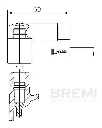 BREMI 10221VW1 | Buji Başlığı Pipo 108 109 Bmw VW Porsche E M