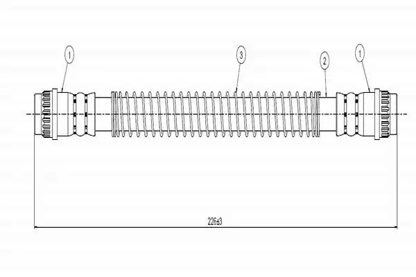 CAVO C800-431 | A Fren Hortumu Arka Peugeot P106 Citroen Saxo 96 2 Adet