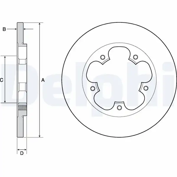 DELPHI BG4681C | Fren Disk Takımı Arka Ford Transit V363 13 18 Tek Teker 2 2 TDCI Rwd 2 0 Ecoblue Rwd 4x4