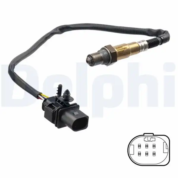 DELPHI ES21247-12B1 | Oksijen Sensorü-Alfa Romeo / Fiat / Lancıa 04 / 2002 -