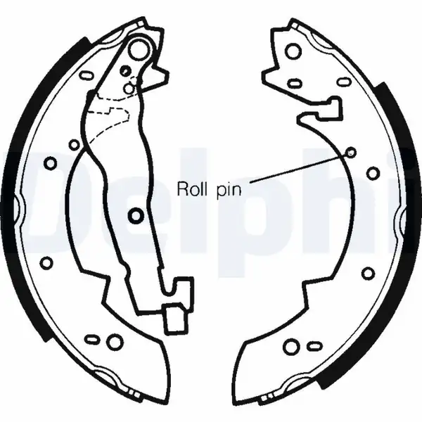 DELPHI LS1233 | Fren Pabucu Bmw 3 E30 82 93 2445479