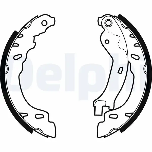 DELPHI LS1971 | Fren Pabucu Arka Fiat 500 Panda 03 Ford Ka 08 16
