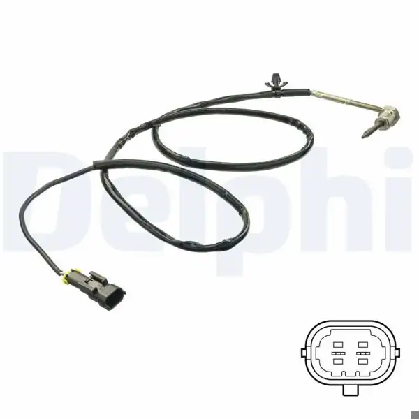 DELPHI TS30163 | Egzoz Sıcaklık Sensorü-Cadillac / Saab 09 / 2004 -