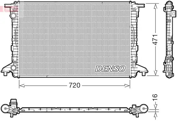 Denso Drm02049 Su Radyatörü Audi A4 16 A5 17 A6 19