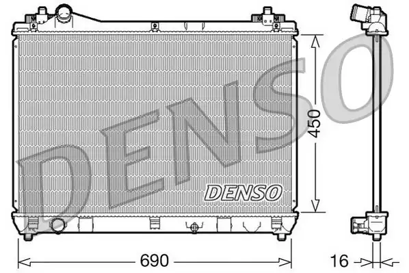 DENSO DRM47016 | Su Radyatörü Grand Vitara (Jt) 2.0 06-15