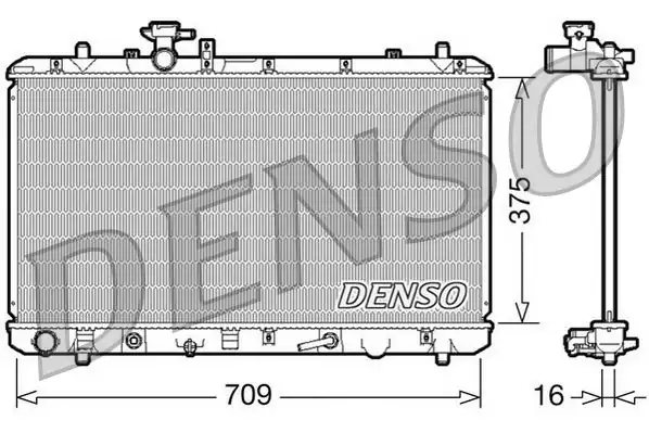 DENSO DRM47024 | Su Radyatörü Suzuki: Sx4 1.6 Vvt 4×4 06-718×375×16 Otomatik Şanzıman
