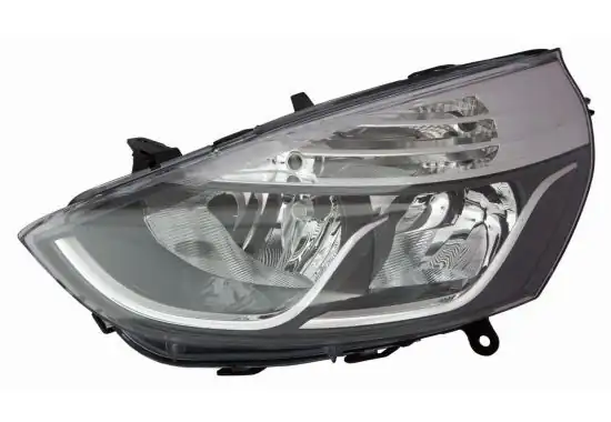 Depo 551 1197lmldem2 Aydınlatma Ön Far Sol Siyah Krom Motorlu Renault Clio IV HB 12