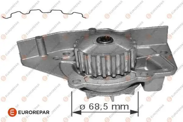 EUROREPAR 1623097980 | Psa / Erp Su Pompası 306 2.0 Xu10j4rs 406 2.0 96 -