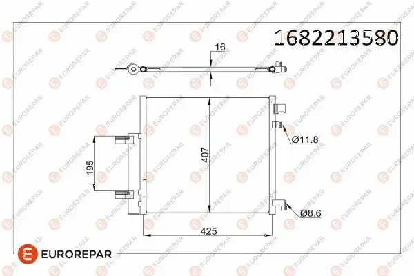 Eurorepar 1682213580 Klima Radyatörü Chevrolet Spark M300