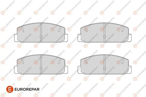 EUROREPAR 1686271680 | Psa / Erp Fren Balatası Arka (107mm) 323 98-(Tamir Takım Kit) Gdb3088