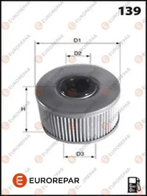 EUROREPAR E148125 | Psa / Erp Yakıt Filtresi (Mazot) Opel Zafira A 2.0 Dtı 16V