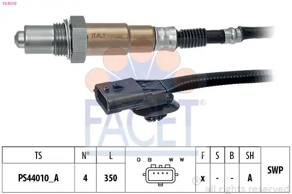 FACET 10.8310 | Oksijen Sensörü Renault Megane III/Captur/Fluence/Clio IV