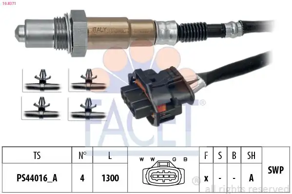 FACET 10-8371 | Oksijen Sensörü Konum 2 Astra H Z16let