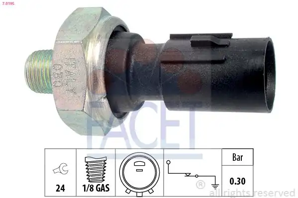 FACET 7.0195 | Yağ Müşürü Accent Blue 1.6 CRDI 11 > i20 1.4 CRDI 08 > H100 Kamyonet 12 > Starex Sorento 03 > Ix35 10 >
