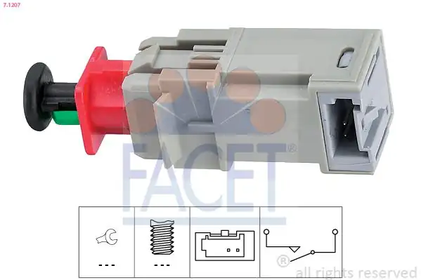 FACET 7.1207 | Debriyaj Pedal Müşürü Astra G / H Corsa C / D / E Vec.C