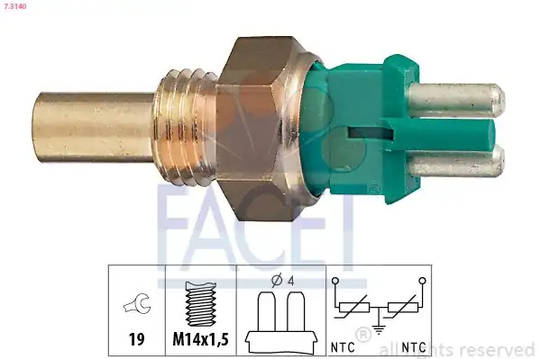 FACET 7-3140 | Hararet Müşürü Om601 605 W124 W202 Vito W638 Sprinter 93 06