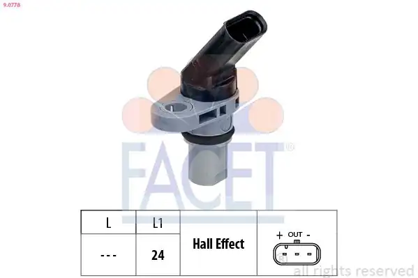 FACET 9-0778 | Şanzıman Konum Sensörü Golf VI Golf VII Passat Jetta Polo Tiguan A3 Q3