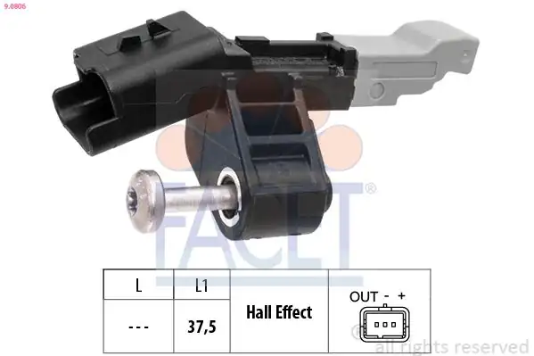 FACET 9.0806 | Krank Devir Sensörü Opel Corsa F / Crossland X / Grandland X 1.2